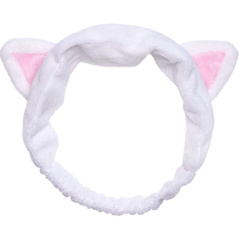 [I Dew Care] White Cat Headband