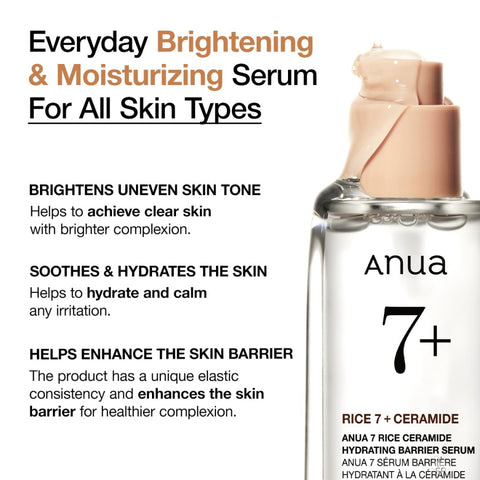 [Anua] 7 Rice Ceramide Hydrating Barrier Serum