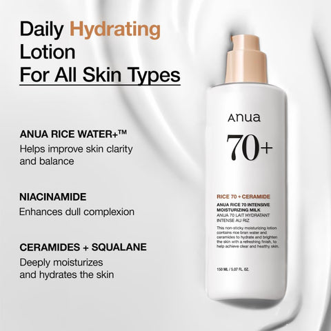 [Anua] Rice 70 Intensive Moisturizing Milk