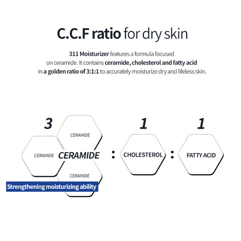 [Dr.Different] 311 Moisturizer C.C.F ainesosat info