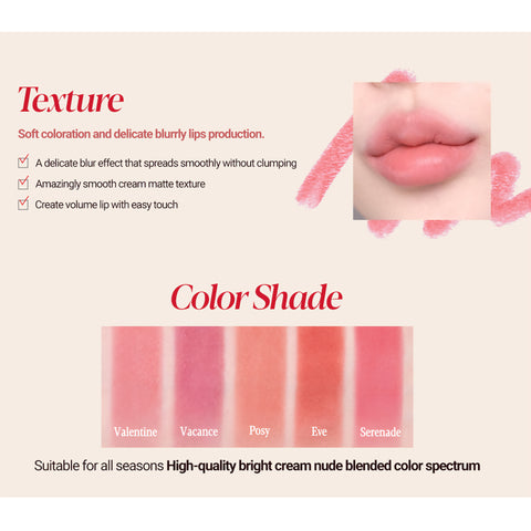 [espoir] The Sleek Lipstick Cream Matte