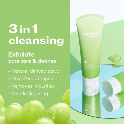 [Frudia] Green Grape Pore Control Scrub Cleansing Foam