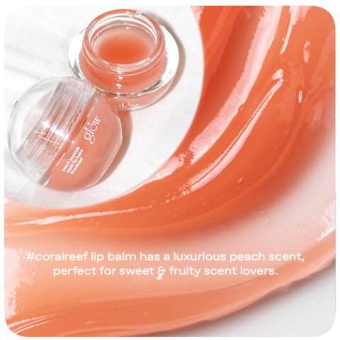 [glow] peach peptide repair lip balm