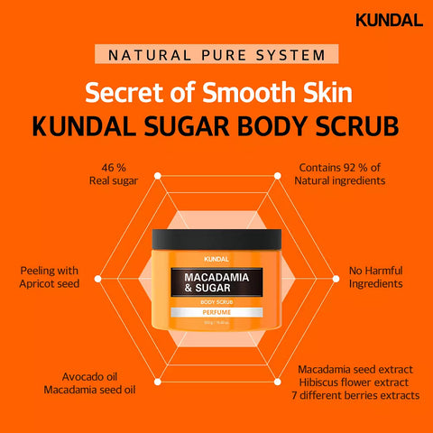 Kundal Macadamia & Sugar Body Scrub info