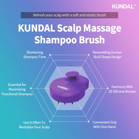 Kundal Scalp Massage Shampoo Brush info
