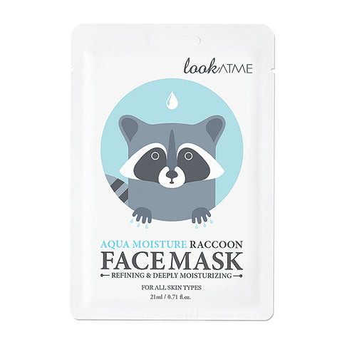 Look At Me Aqua Moisture Raccoon Face Mask
