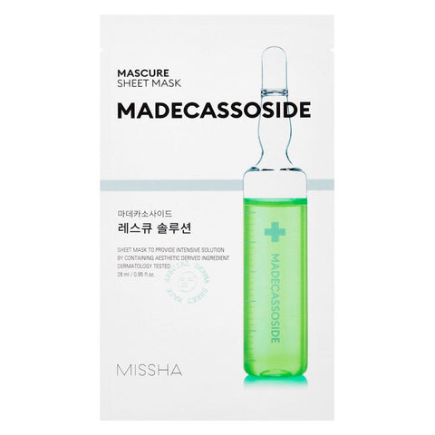 [Missha] Mascure Rescue Solution Sheet Mask Madecassoside