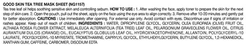 [Nature Republic] Good Skin Tea Tree Mask Sheet