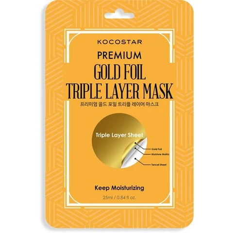 [Kocostar] Premium Gold Foil Triple Layer Mask