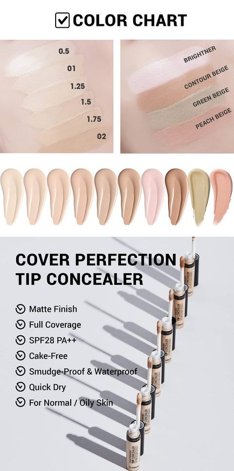 [The Saem] Cover Perfection Tip Concealer SPF28 PA++