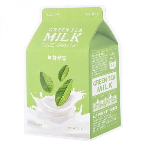 [A'pieu] Green Tea Milk One-Pack Sheet Mask